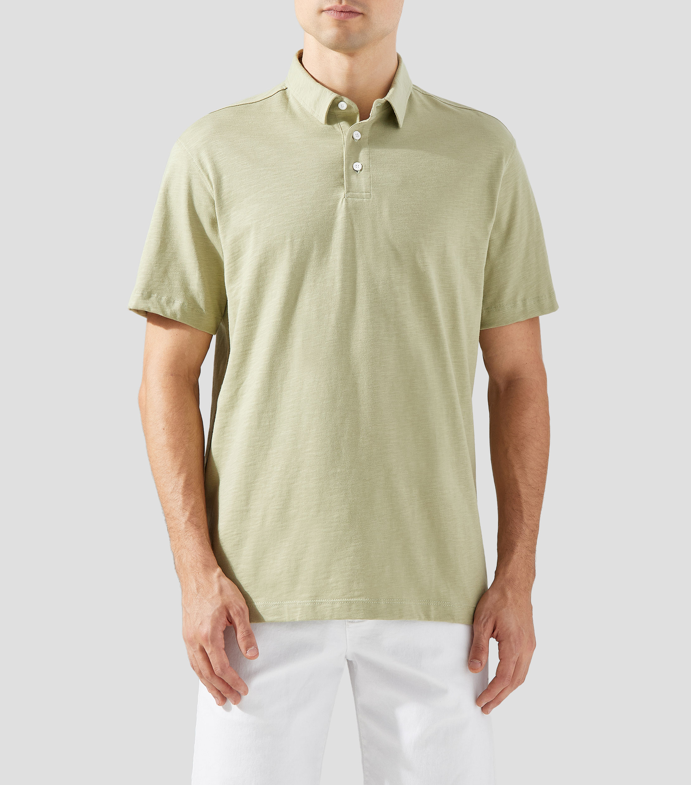 Playera tipo polo lisa Hombre